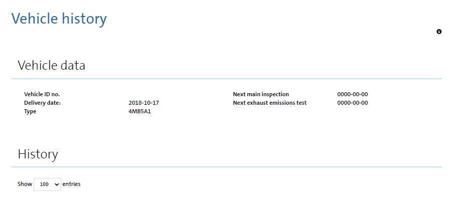 Сервизна история на автомобили от представителство