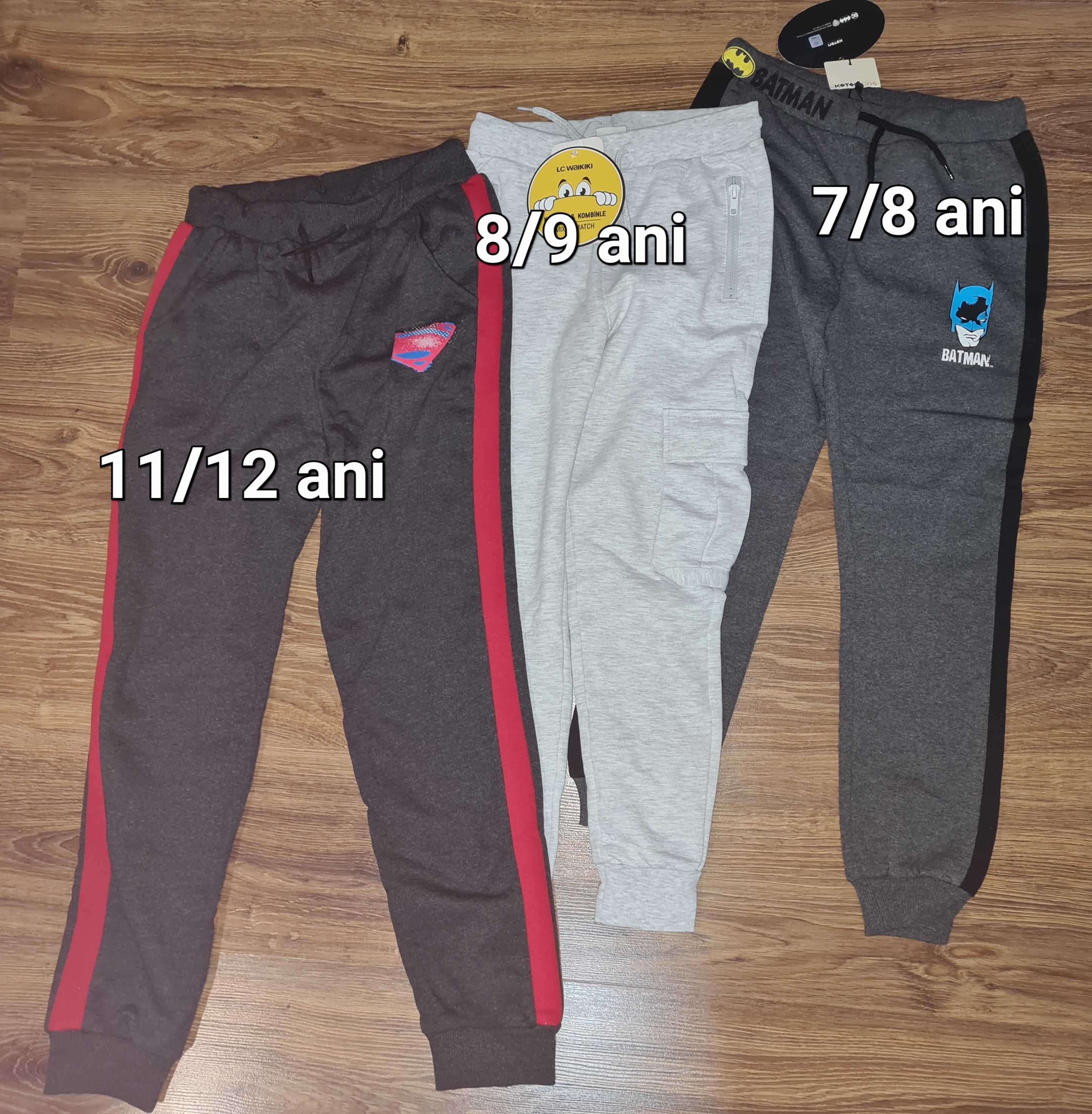 Pantaloni trening grosi 7-11 ani