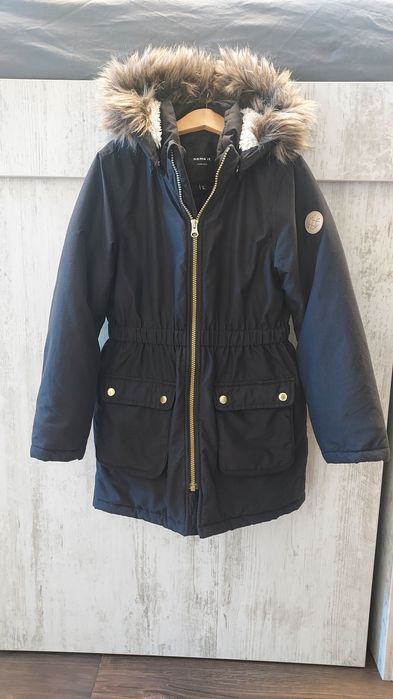 Зимна шуба за момиче Name It, 7-9г