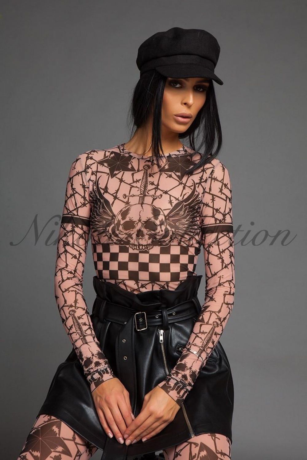 Nikole collection, Alessa / Алеса комплект, Сет флорални мотиви и кож