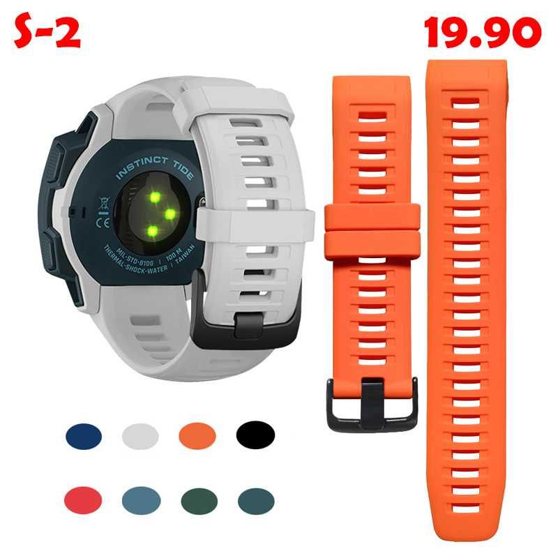 Силиконова каишка верижка Garmin Instinct 2X Vivoactive HR Sport