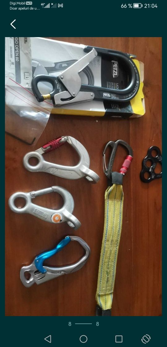 Blocator coarda alpinism utilitar