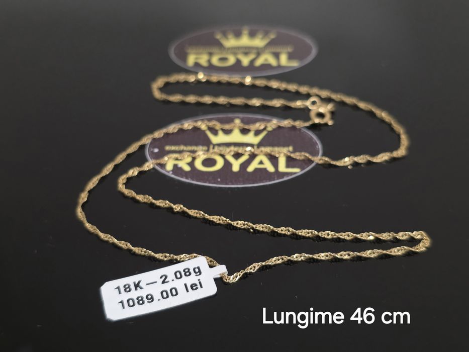 Bijuteria Royal: Lant aur 18k/2.08 gr