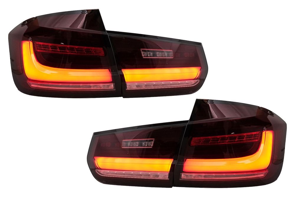Stopuri LED BAR compatibil cu BMW Seria 3 F30 (2011-2019) Rosu Clar cu