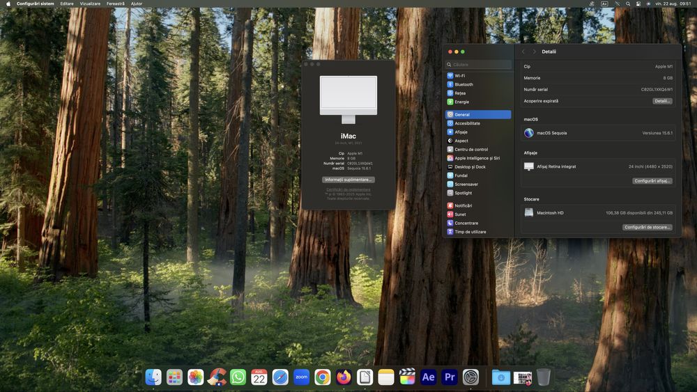 Vând computer Apple iMac 24” 2021 M1