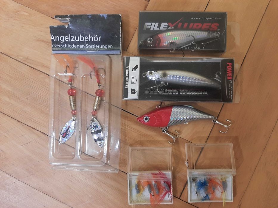 Нови Воблери-FILEX,POWER CATCHER,RATLIN-Red Head,Въртящи блесни, Мухи