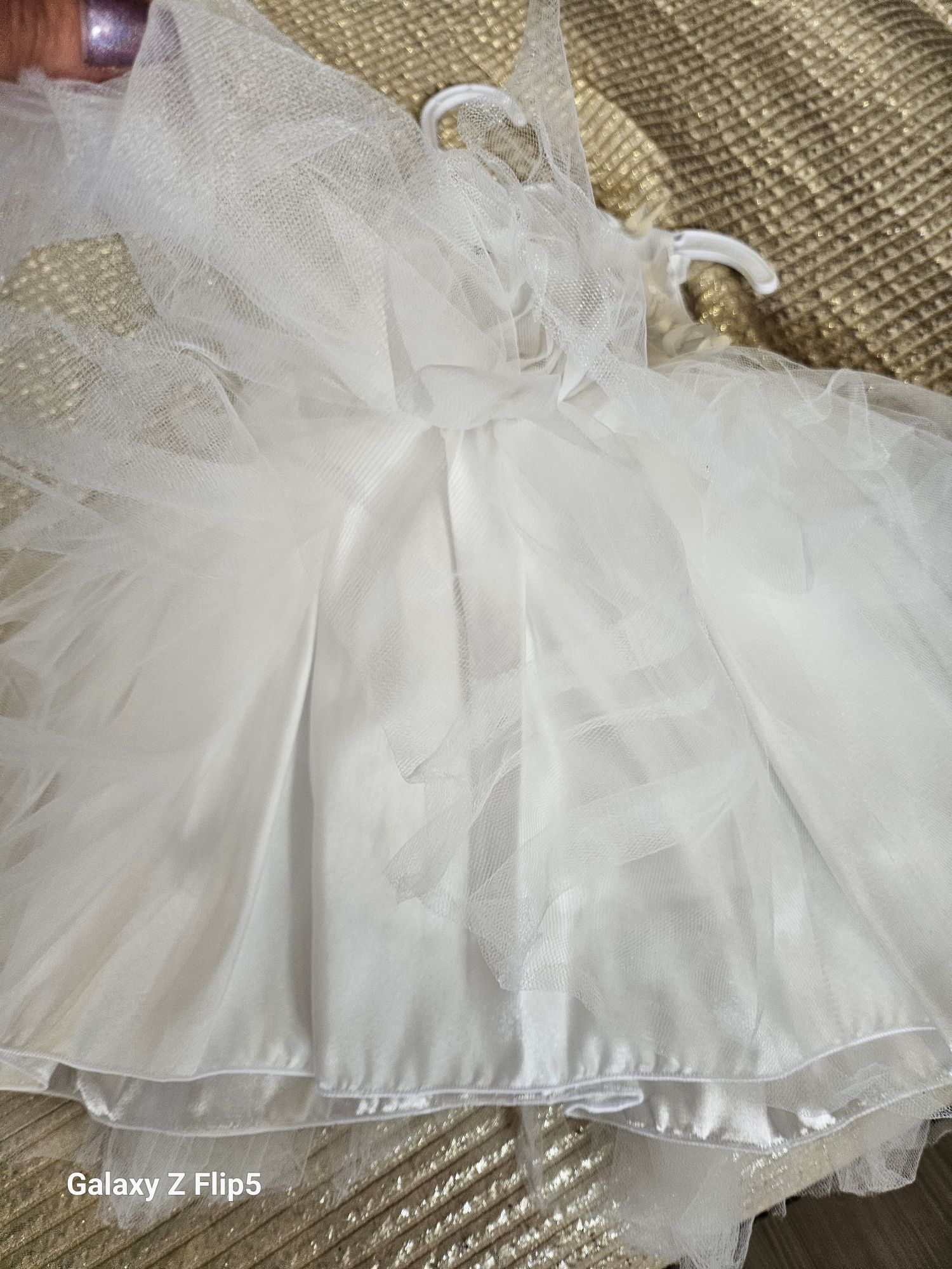 Бебешка рокля за кръщене/рожден ден - комплект