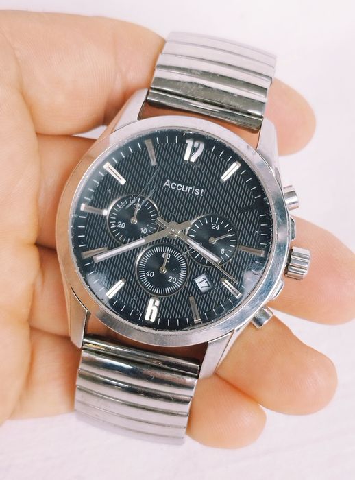 Ceas bărbătesc Accurist cu quartz, cronograf, din oțel inoxidabil
