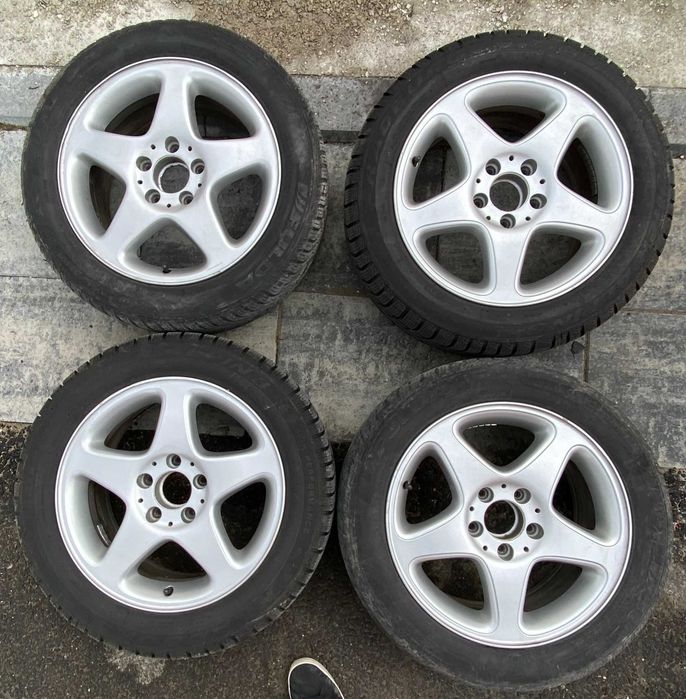 Jante Algieba 16" ET37 5x112 CB 66.6 7J cauciucuri 205/55 iarna DOT24