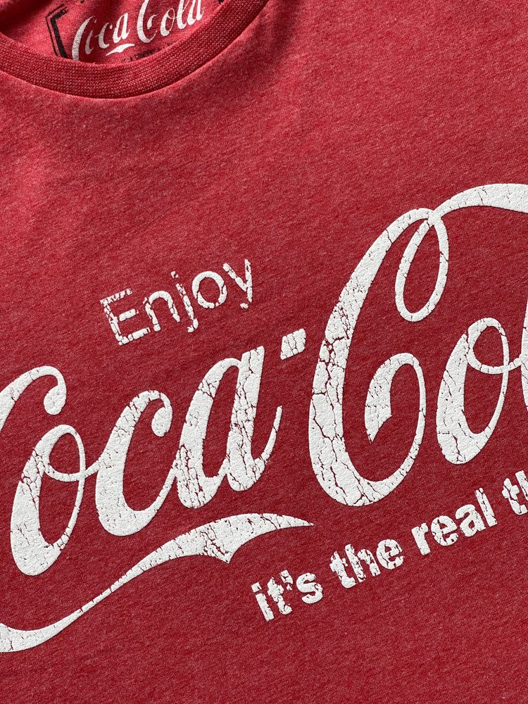 Tricou COCA COLA Vintage Rosu Barbati | Marime S