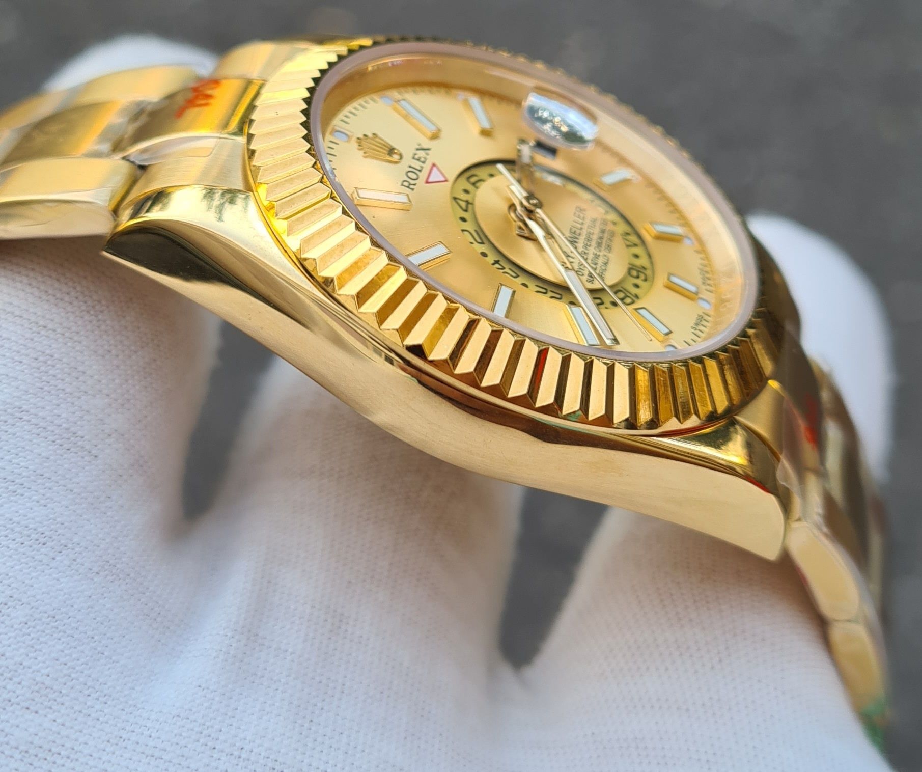 Ceas Rolex Sky-Dweller 42mm Master Quoality Automatic Full Gold