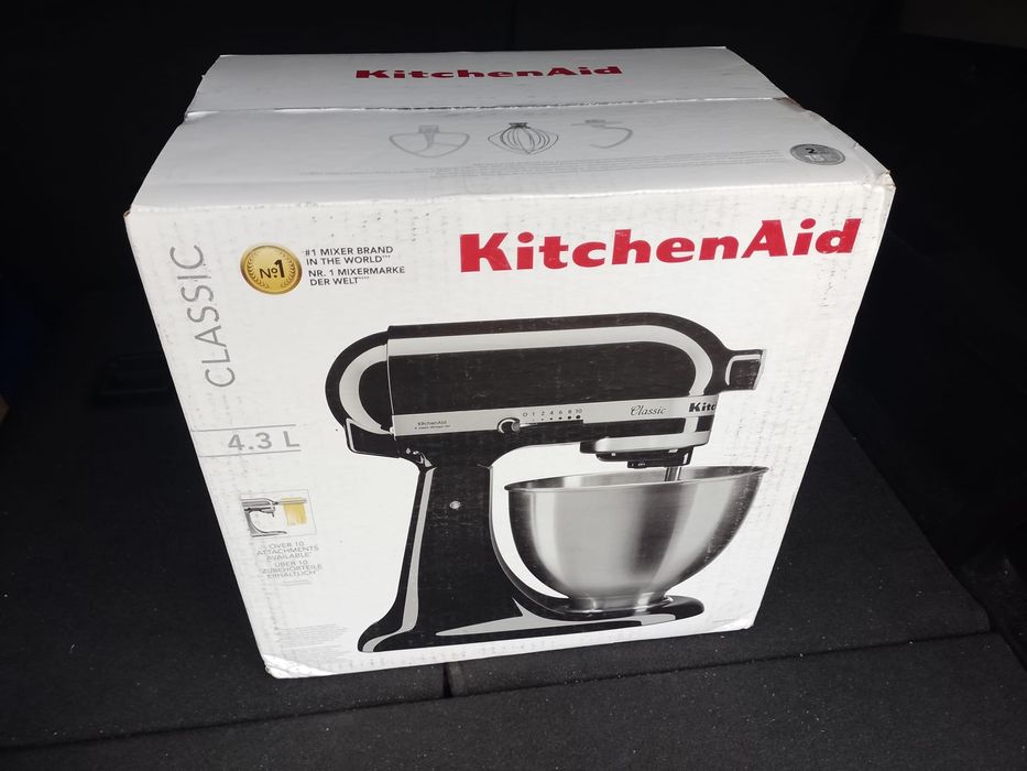 Mixer cu bol KitchenAid 5K45SSEOB, 4.3L, classic, onyx black