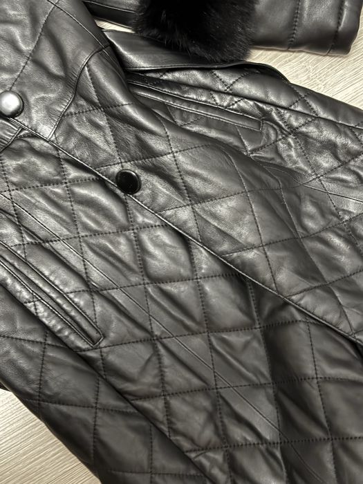 Geaca groasa , piele naturala , balana naturala marime S