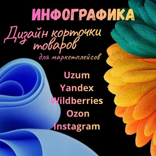 Infografika uzum market ozon yandex uchun tovarniy kartochkalar