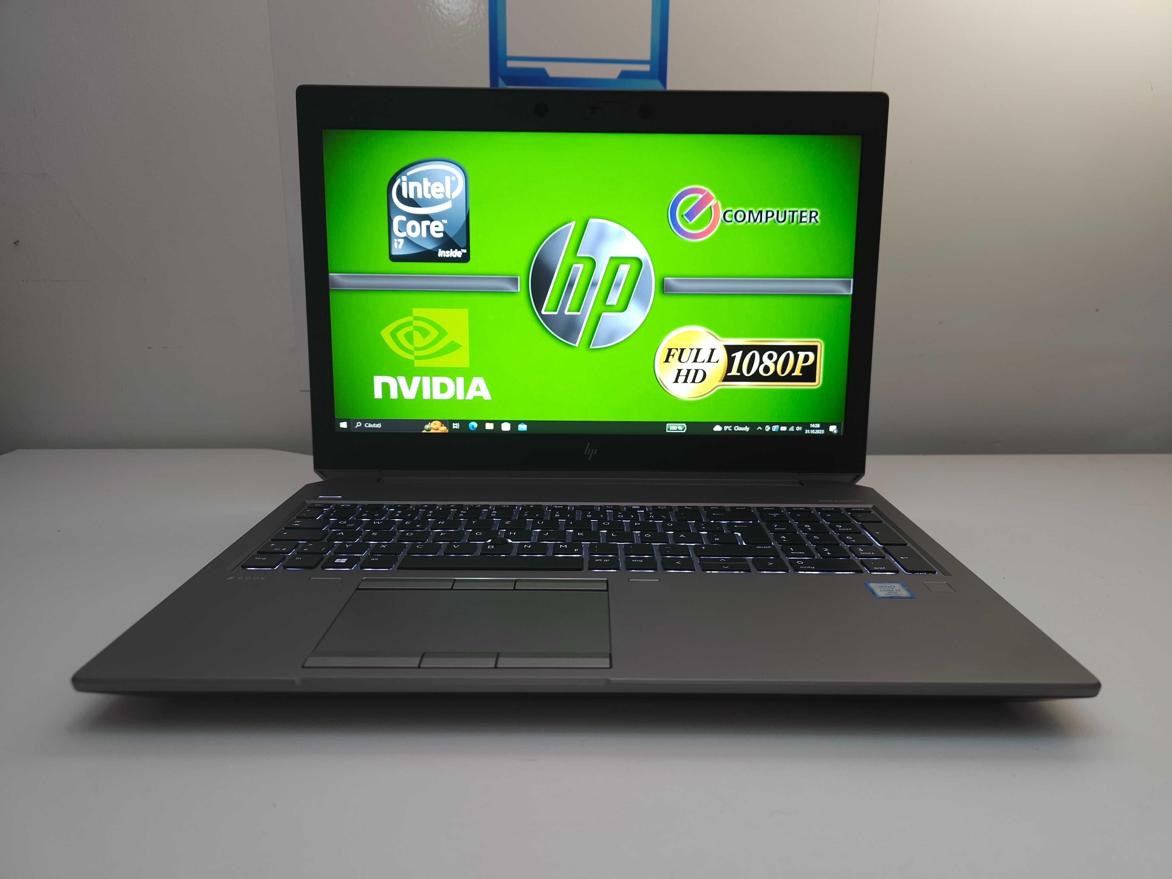 Laptop HP Workstation Zbook i7 1TB nVidia  Quadro GAMING . Garantie
