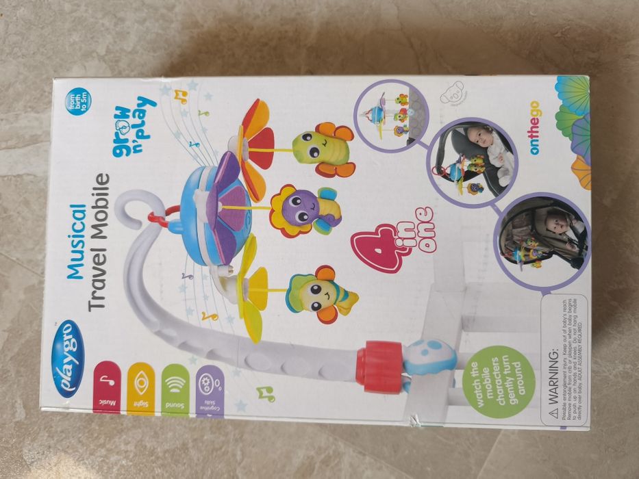 Playgro музикална въртележка за кошара или количка