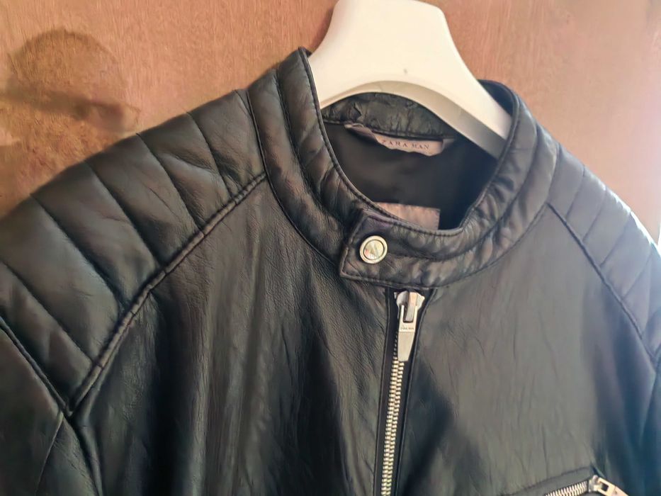 Кожено яке zara men