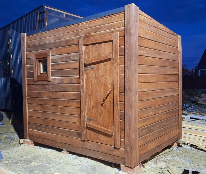 Баня мобильная из профилированого бруса