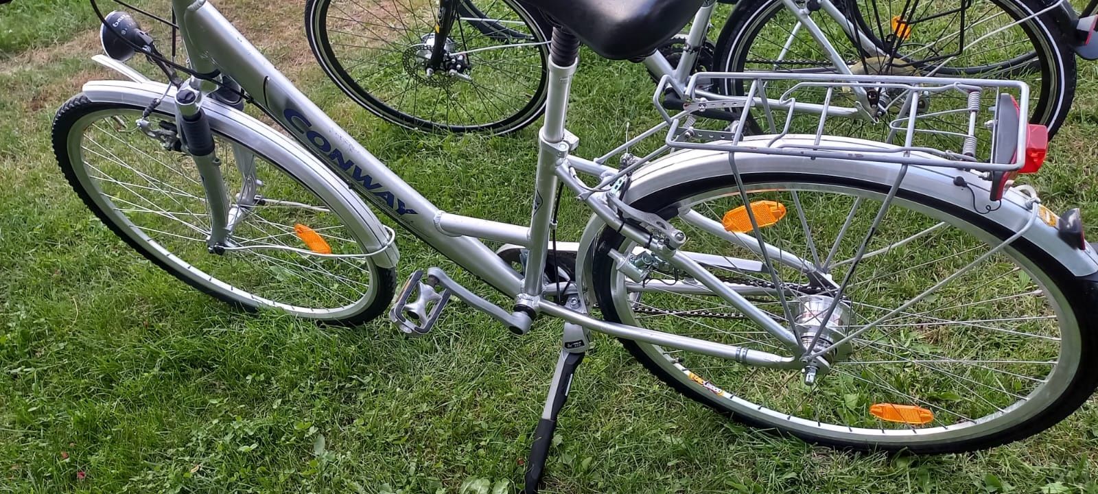 Bicicleta aluminu cu fara cadru schimbator dinam butuc roti 28"