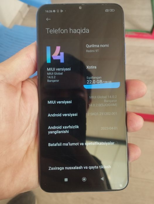 Redmi 9T sotiladi