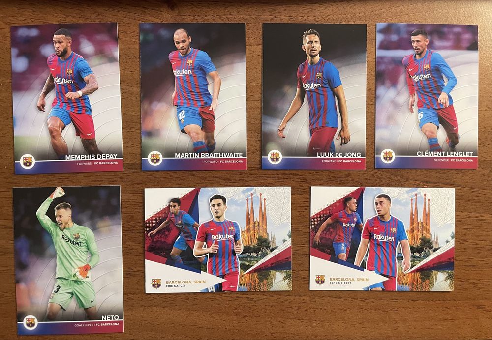 Set COMPLET 50 cartonase Topps FC Barcelona 2021-22