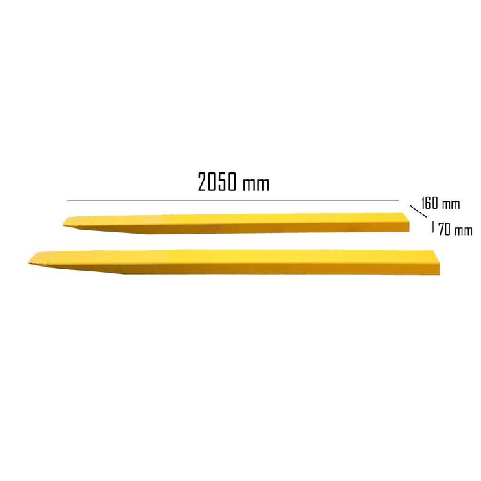Prelungiri extensii furci, lame stivuitor prelungitoare 2050mm lungime