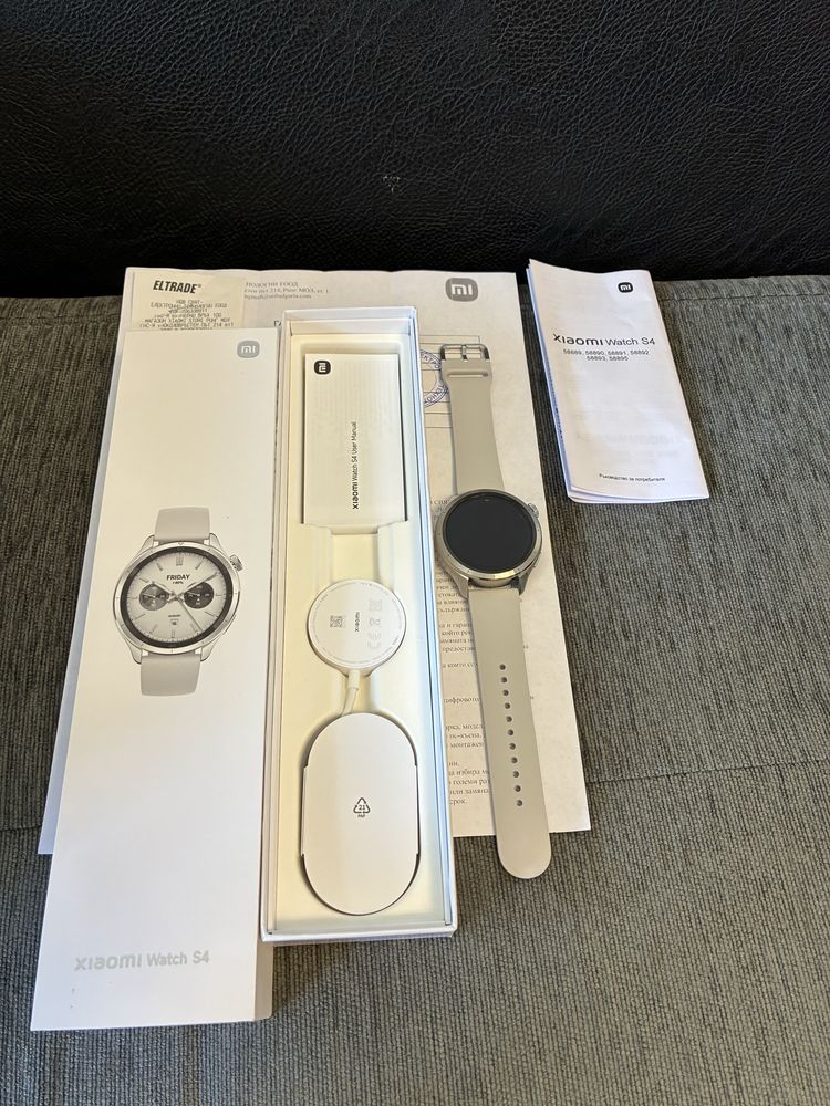 КАТО НОВ Xiaomi Watch S4 Xiami Store Гаранция 2025 г. White
