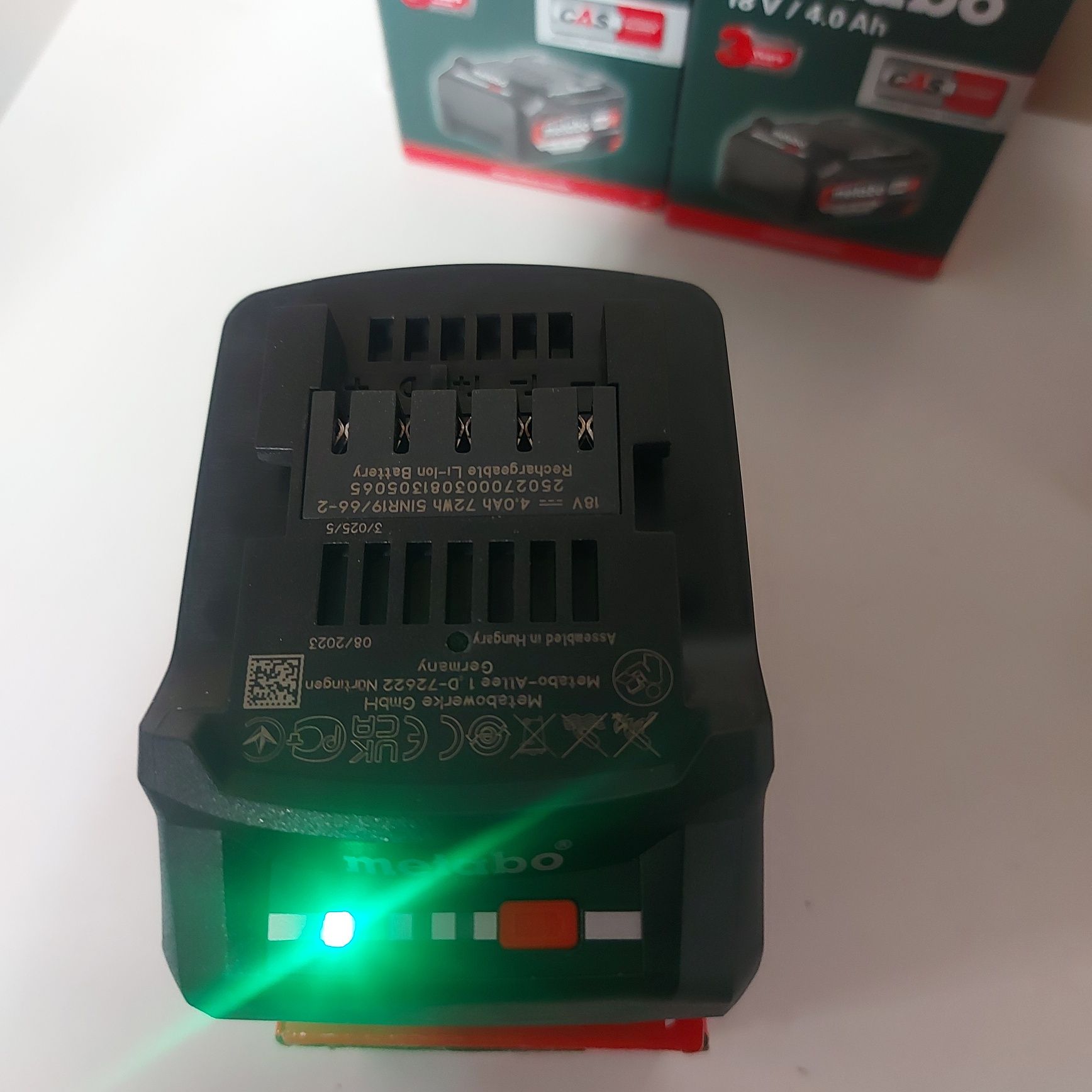 Нови батерии Metabo 18V 4Ah и 5,2Ah