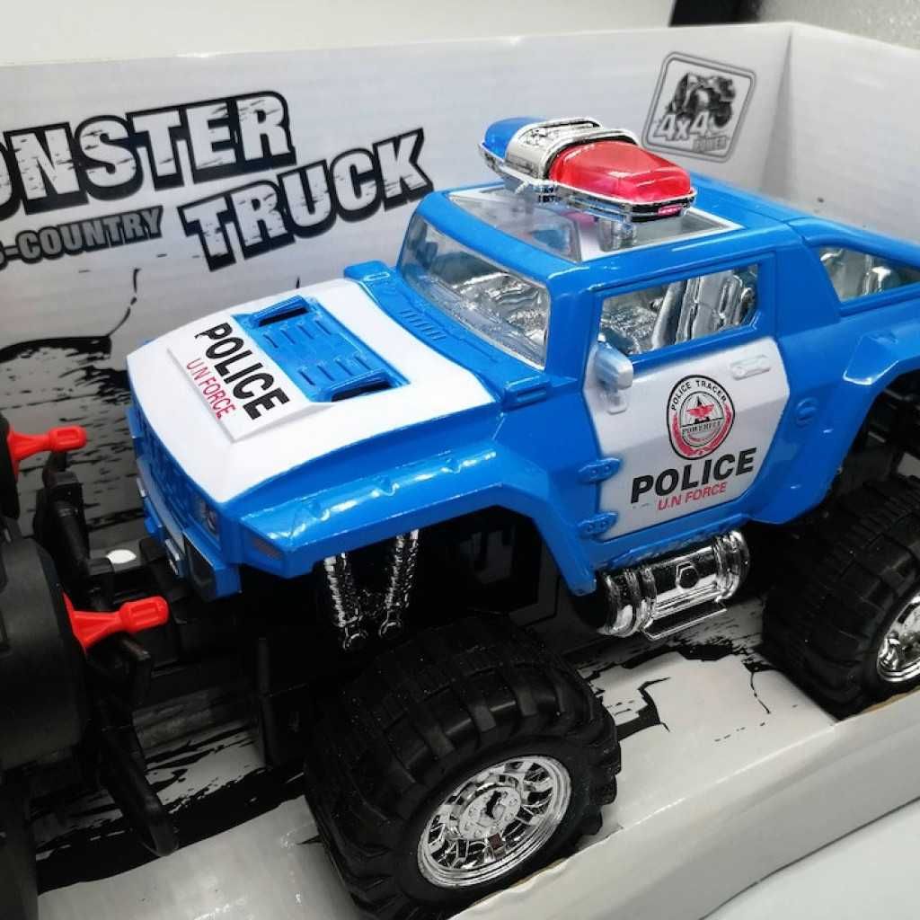 Играчка полицейски джип с радиоуправление, Monster Truck,Cross-country