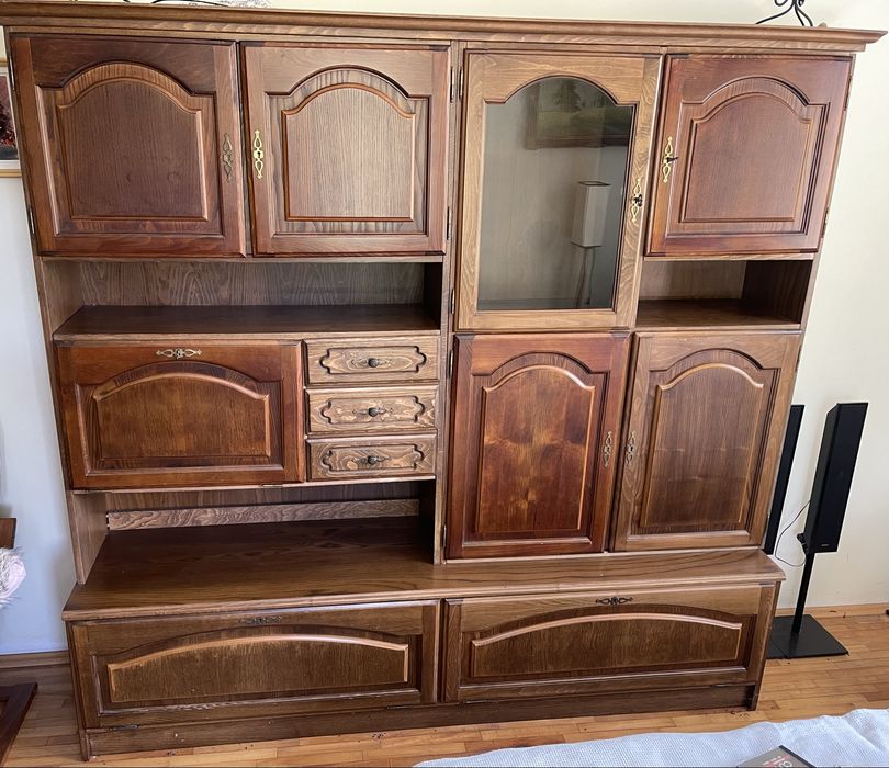 biblioteca lemn masiv