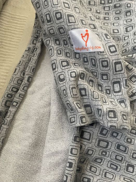 Слинг памучен за бебе, babysling-bg