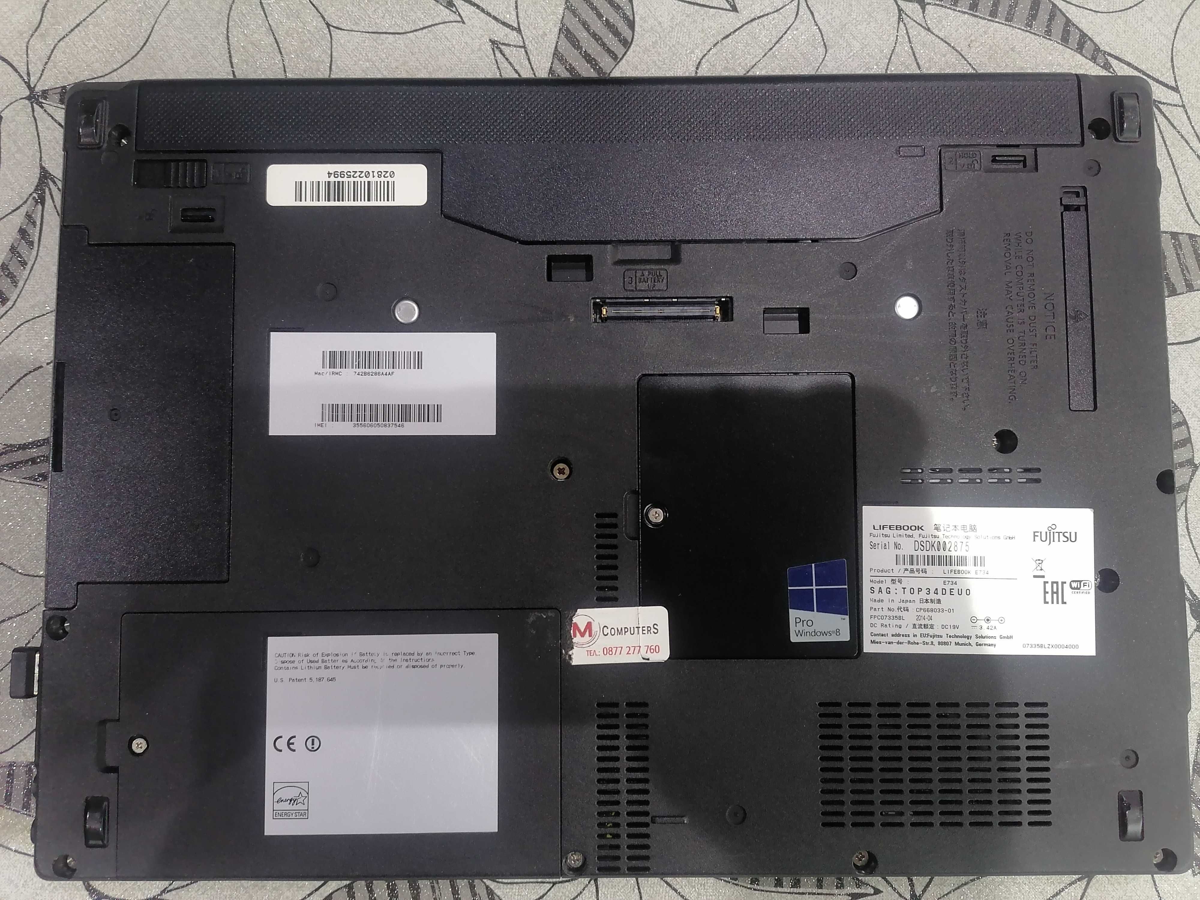 FUJITSU LIFEBOOK   14 "   E734     Intel Core I5