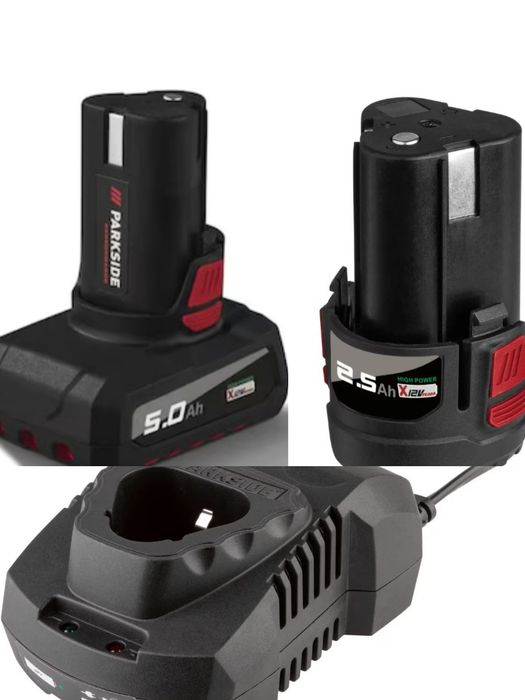 12 V - 2.5 Ah / 5 Ah Батерия и зарядно Parkside / Парксайд Performance