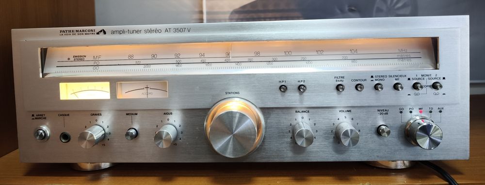 Amplituner Pathe Marconi, boxa Denon , pick-up DUAL 1019