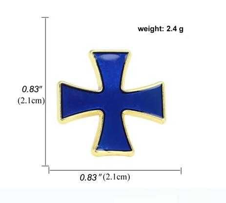 Командирски Масонски Ръкавели Тамплиер Рицар Knights Templar Cufflinks