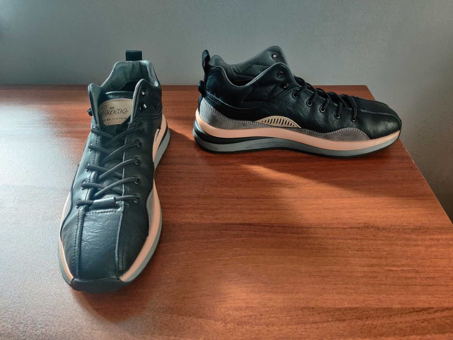 Кожени мъжки зимни обувки