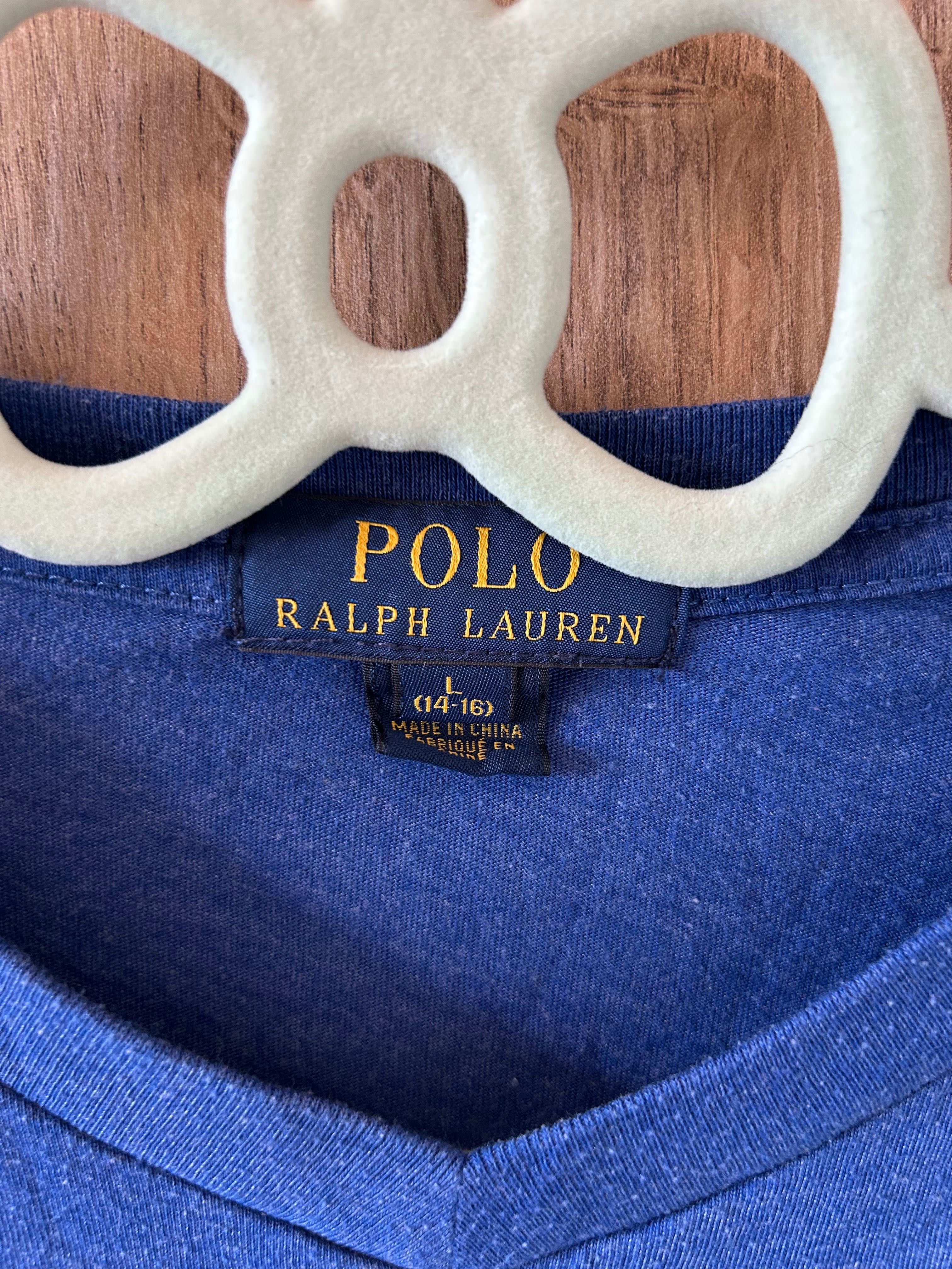 Polo Ralph Lauren  синя тениска размер 14-16 годишни