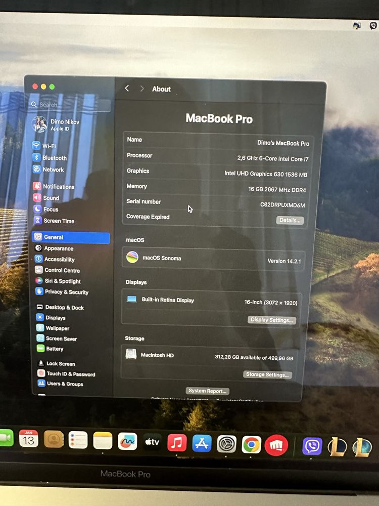 Apple Macbook Pro 16inch 2019 i7 512GB A2141
