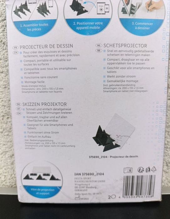 Proiector optic pentru mobil tableta, copiere desene schite copii