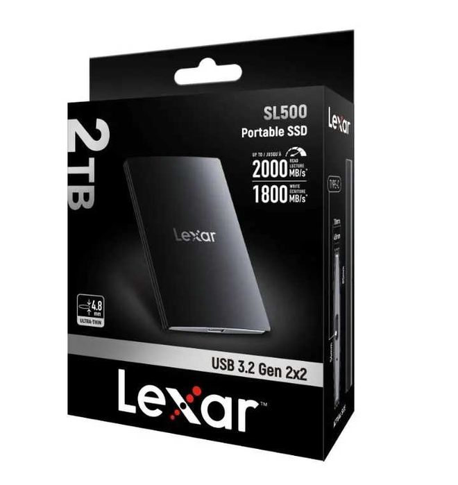 Внешний SSD-накопитель Lexar SL500 Magnetic Set 2TB USB 3.2 Gen 2x2