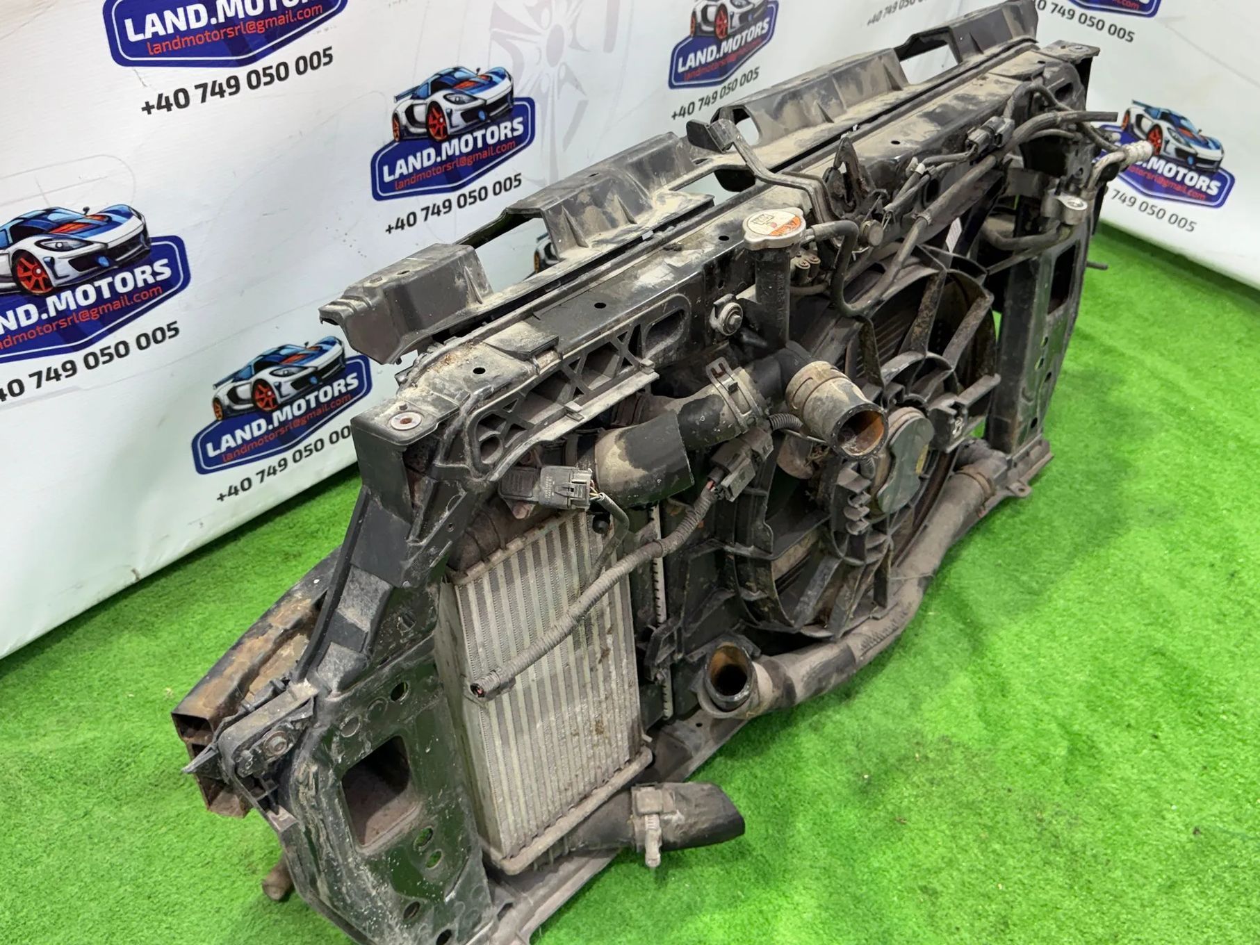 TRAGER + ARMATURA / RADIATOR AC RACIRE / INTERCOOLER / VENTILATOR KIA RIO 2 2013 1.1 DIESEL (DOHC TCI) / SEDAN 5 USI COD OEM 28270-2A08X 25380-1W351 97606-1R300 2011-2017