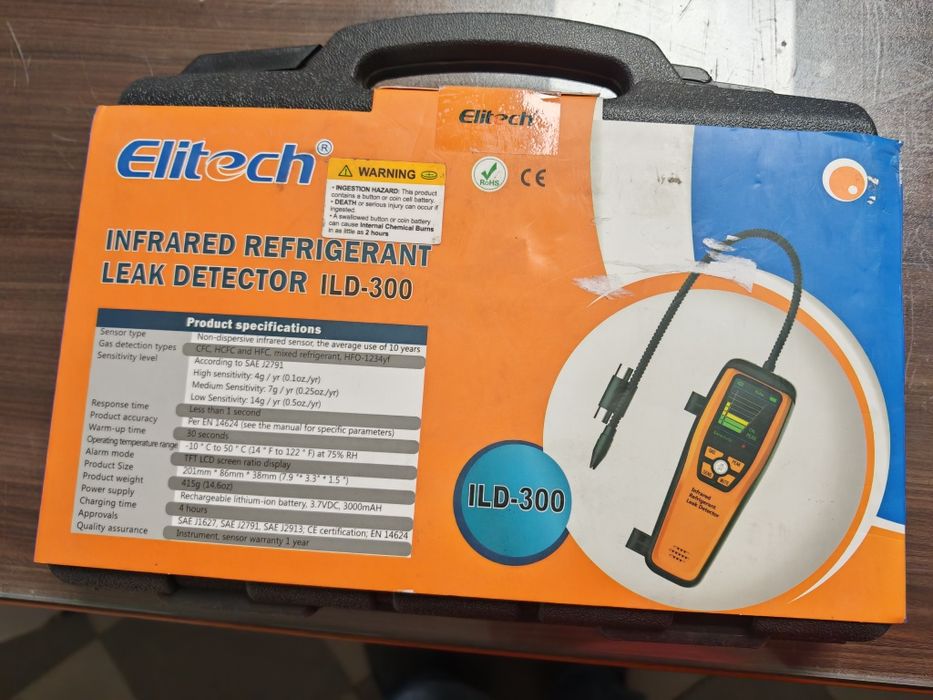 Продавам Elitech ILD-300 – високочувствителен детектор за фреон