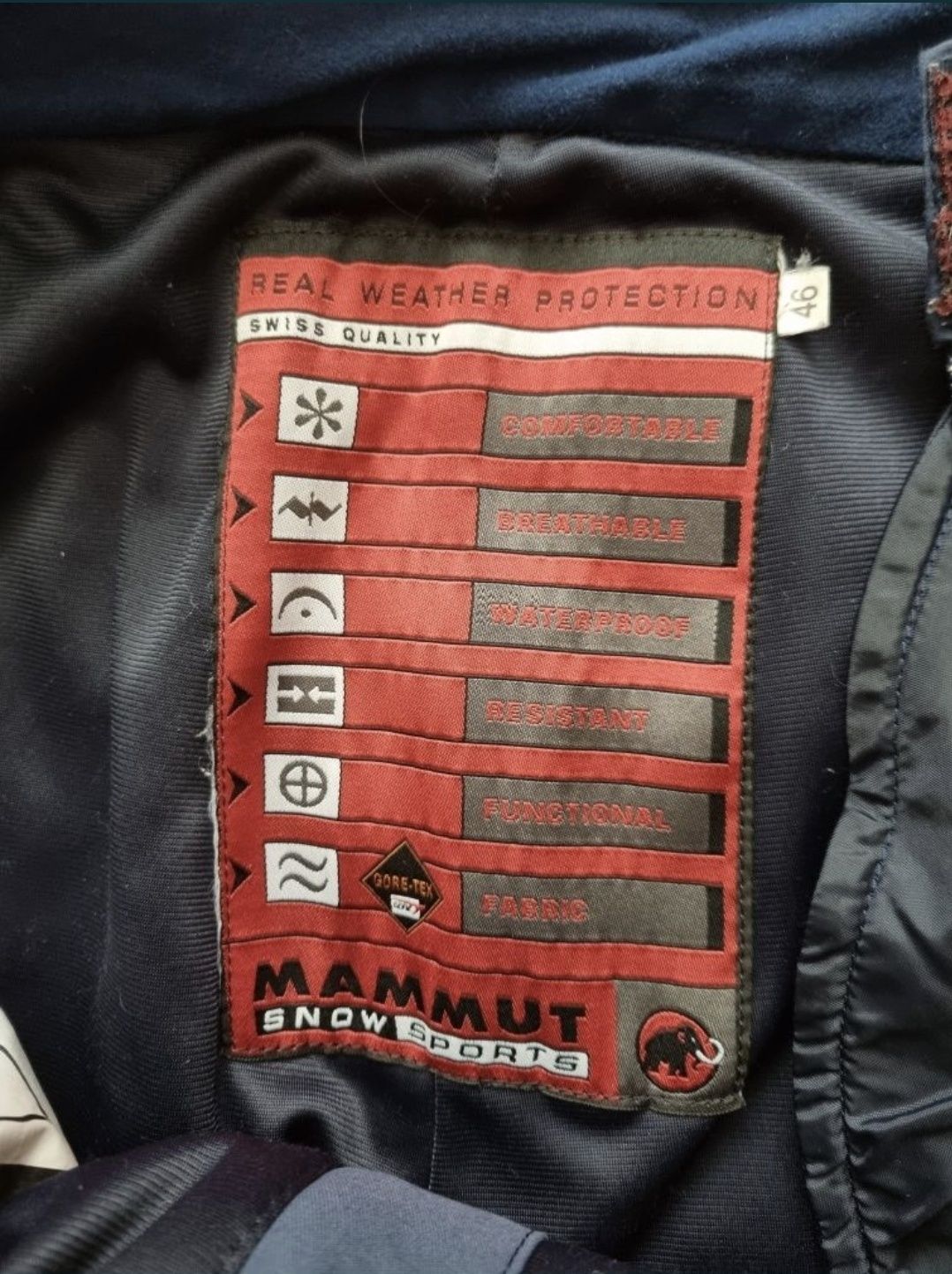Pantaloni de schi Mammut Gore-Tex, pentru bărbați – Nr. 46