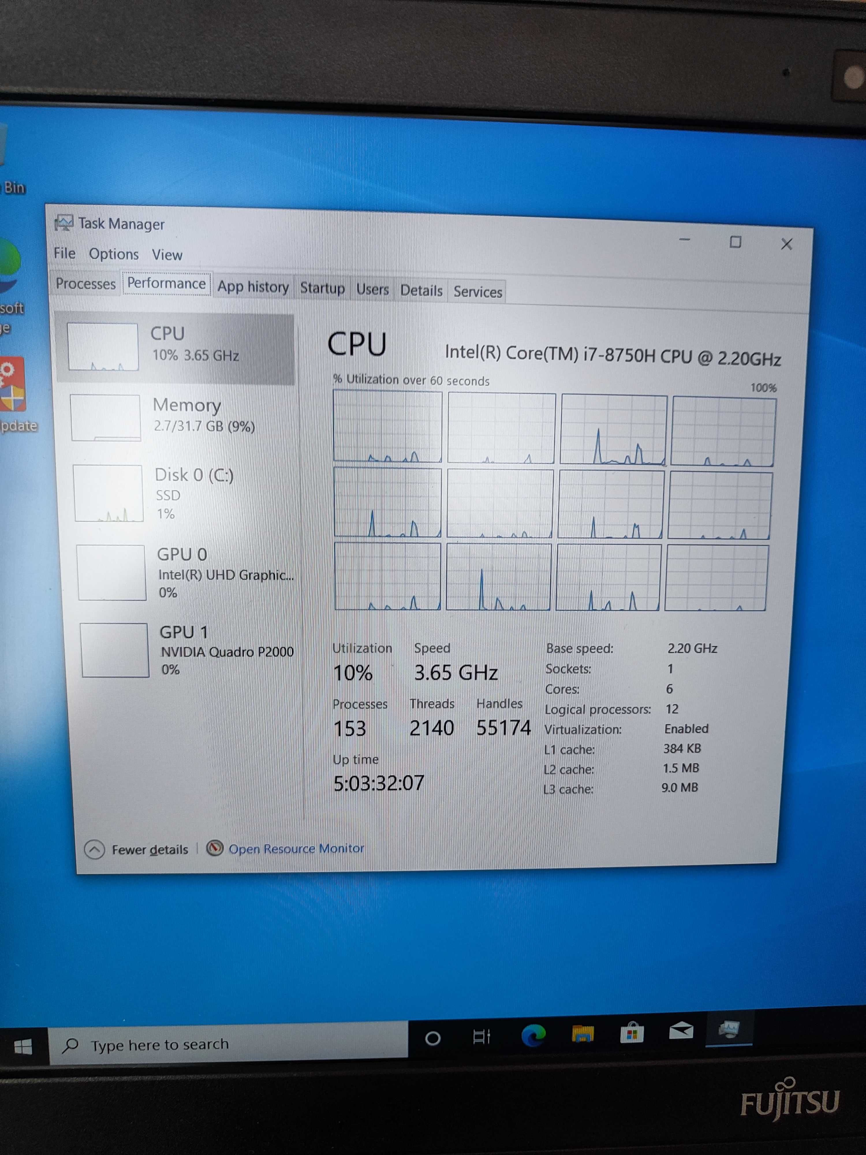 Лаптоп Fujitsu Celsius H780