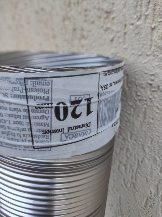 Tub flexibil oțel inox 120 mm 139cm