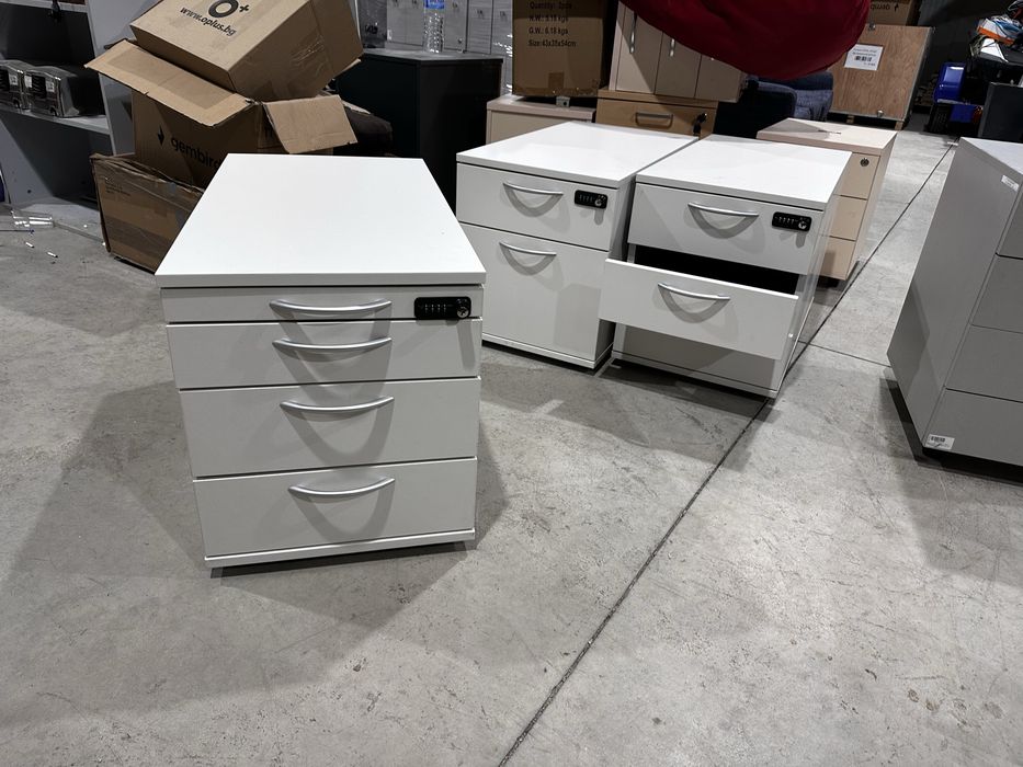 Немски офис контейнер HAWORTH – висок клас, заключващ се – 80×43×52 см