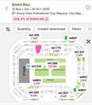 Vând 2 bilete concert Andre Rieu sâmbătă 15 noiembrie Cluj Napoca