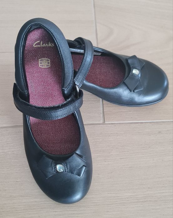 Кожени обувки Clarks Кларкс и Disney Мини маус 33-34 + ПОДАРЪЦИ