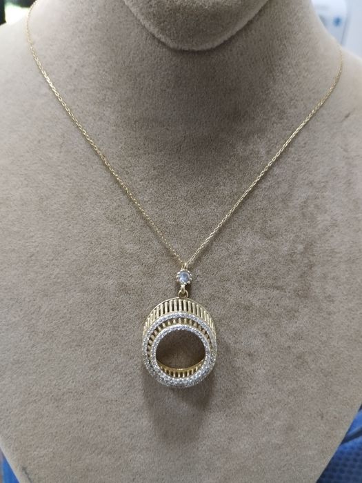 Lant cu pandantiv aur 14k (ctg)
