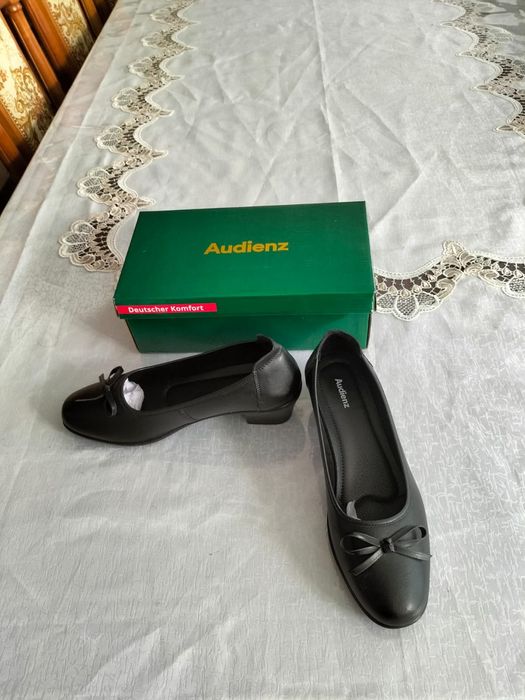 Кожаный туфли женский